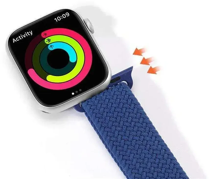 Dux Ducis apyrankė MIXTURE PRO stretchable braided skirta Apple Watch 38 / 40 / 41 mm mėlynas