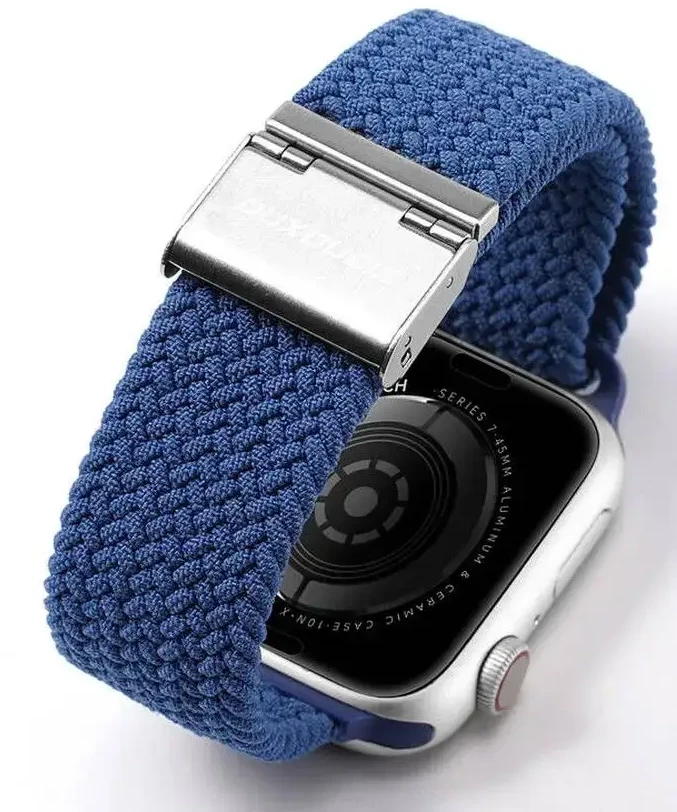Dux Ducis apyrankė MIXTURE PRO stretchable braided skirta Apple Watch 42 / 44 / 45 / 49 mm mėlynas