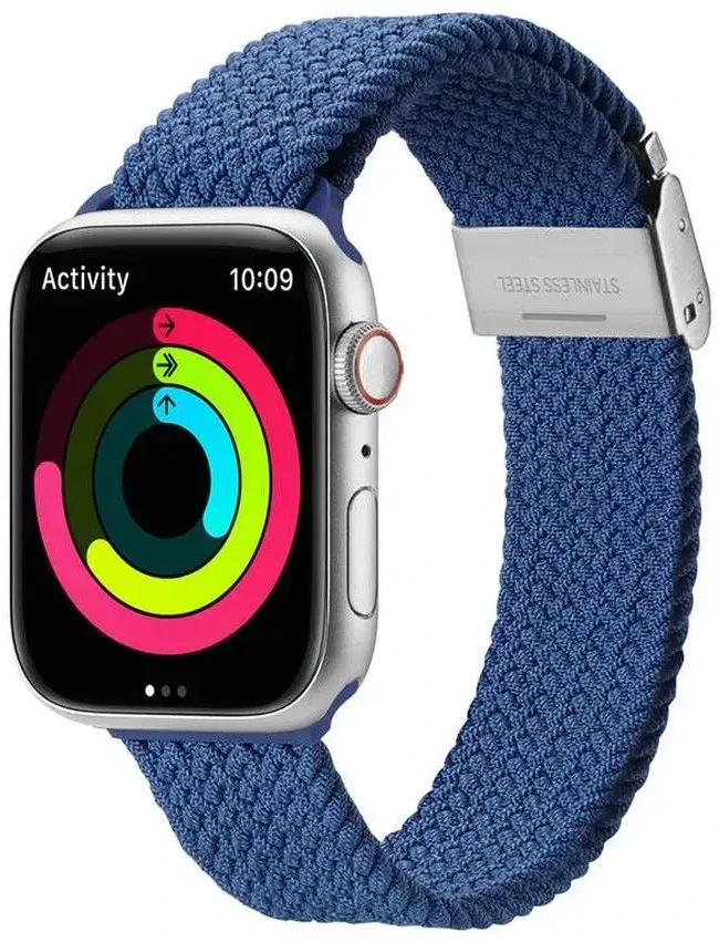 Dux Ducis apyrankė MIXTURE PRO stretchable braided skirta Apple Watch 42 / 44 / 45 / 49 mm mėlynas