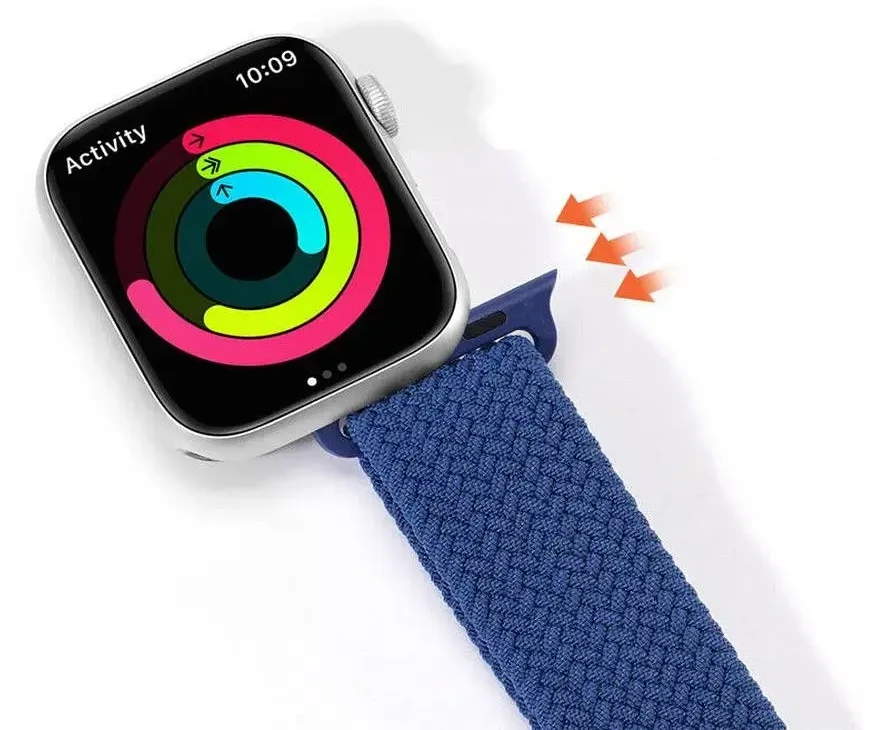 Dux Ducis apyrankė MIXTURE PRO stretchable braided skirta Apple Watch 42 / 44 / 45 / 49 mm mėlynas