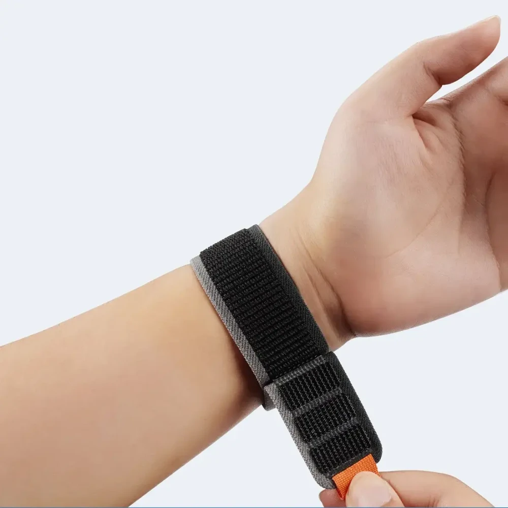 DUX DUCIS apyrankė YJ nylon for Apple Watch 42 / 44 / 45 / 49 mm juodos spalvos pilkos spalvos