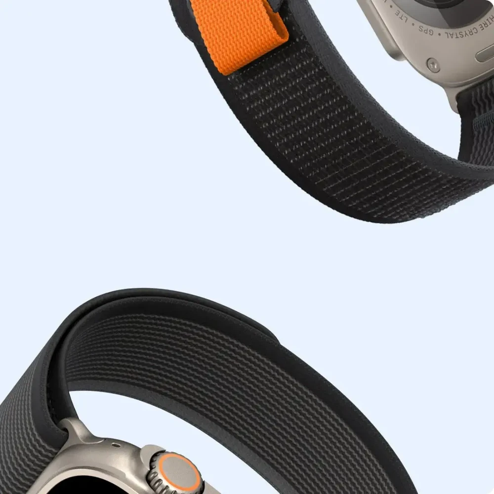 DUX DUCIS apyrankė YJ nylon for Apple Watch 42 / 44 / 45 / 49 mm juodos spalvos pilkos spalvos