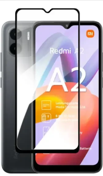 Dux Ducis 9D Apsauginis stiklas Screen Protector skirtas Xiaomi Redmi A2 / Redmi A1 9H su juodos spalvos Frame