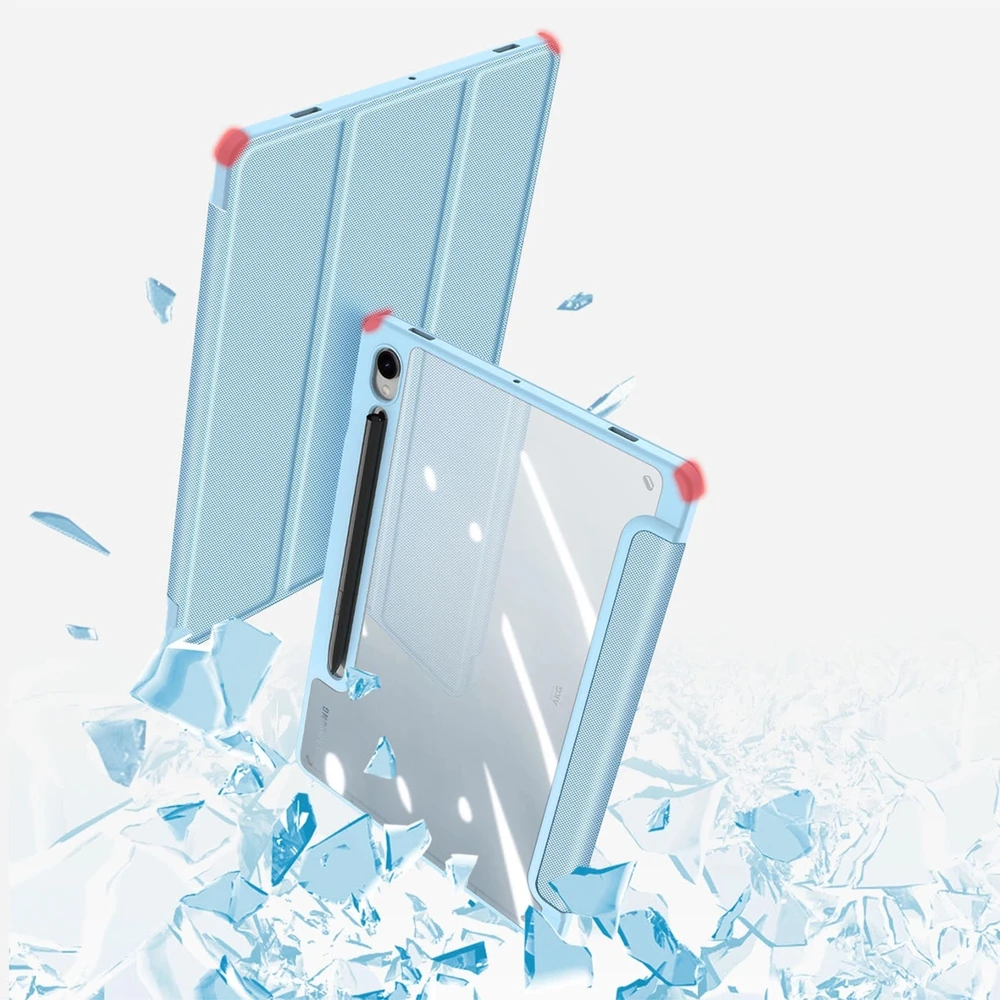 Dėklas Dux Ducis Toby Samsung X520/X526 Tab S10 FE/X710/X716 Tab S9/X510/X516 Tab S9 FE mėlynas