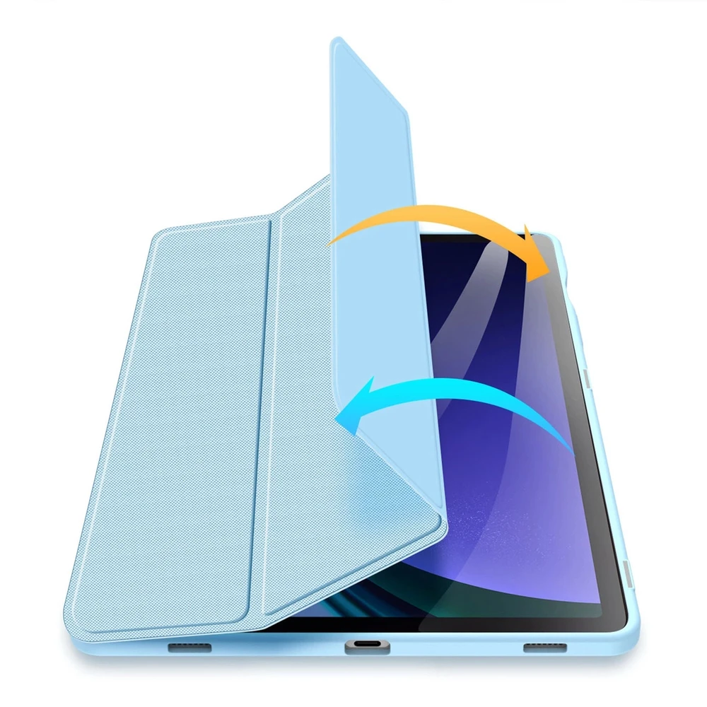 Dėklas Dux Ducis Toby Samsung X520/X526 Tab S10 FE/X710/X716 Tab S9/X510/X516 Tab S9 FE mėlynas