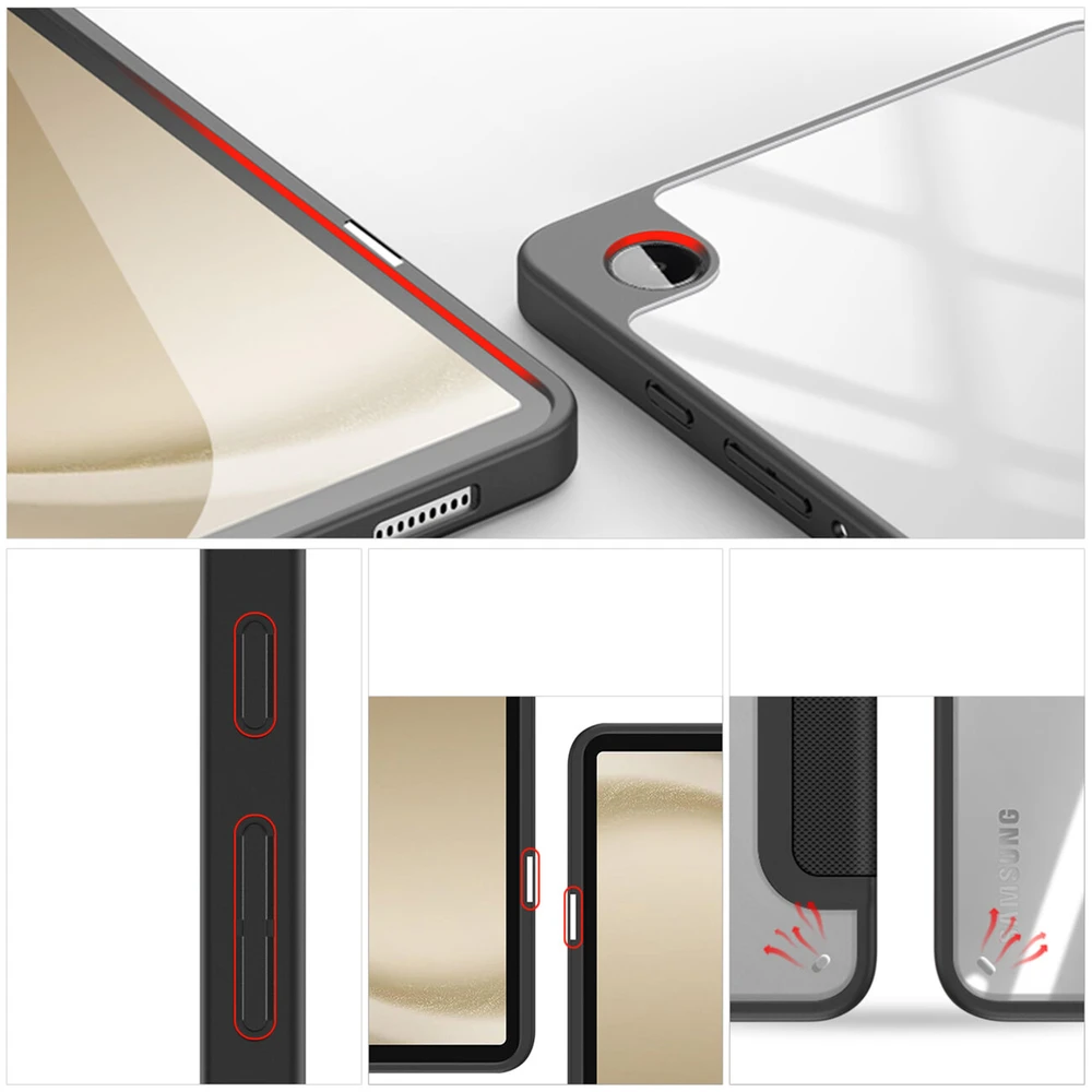 Dėklas Dux Ducis Toby Samsung X110/X115 Tab A9 8.7 juodas