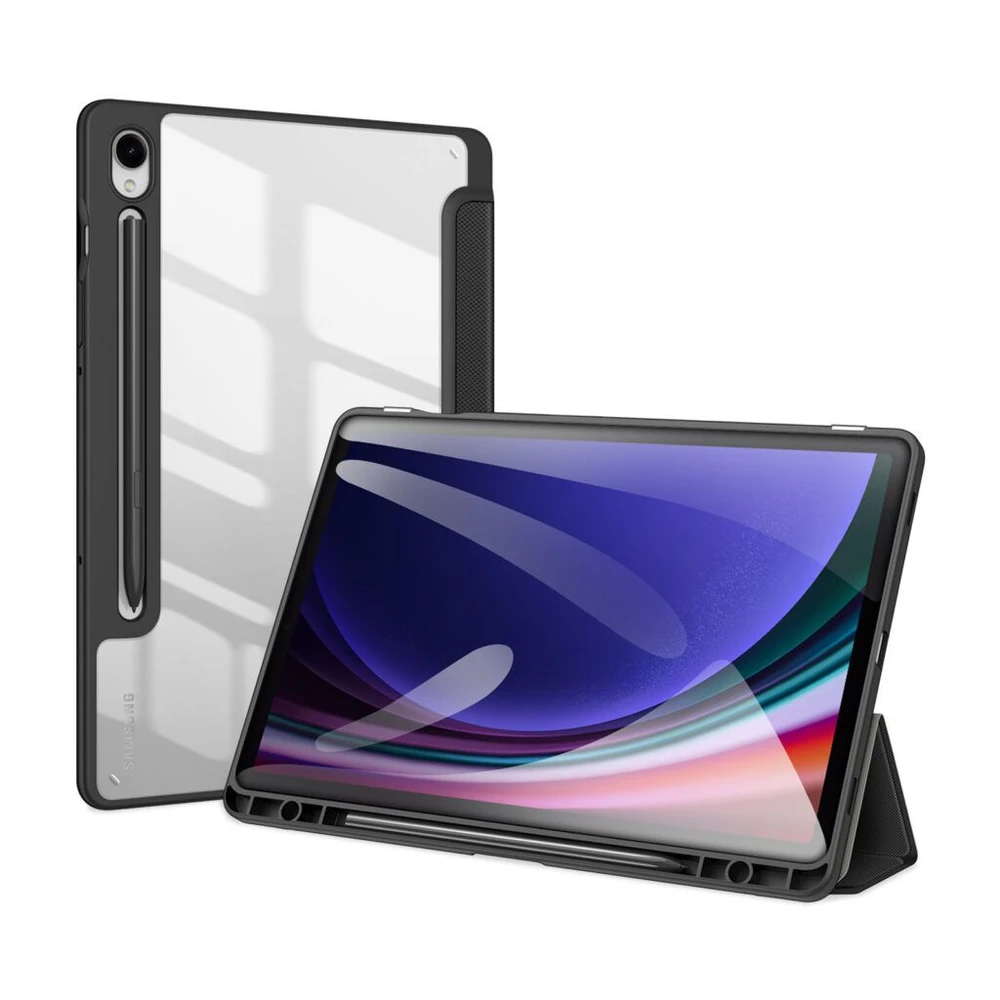 Dėklas Dux Ducis Toby Samsung X810/X816 Tab S9 Plus/X610/X616 Tab S9 FE Plus juodas