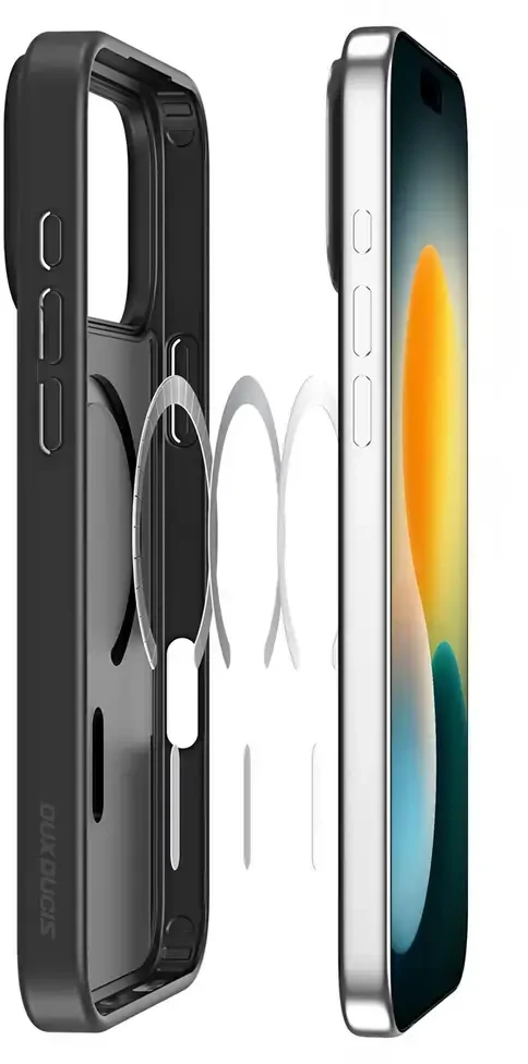 Dux Ducis Yind Apple iPhone 17 Pro Dėklas suderinamas su MagSafe – juodos spalvos