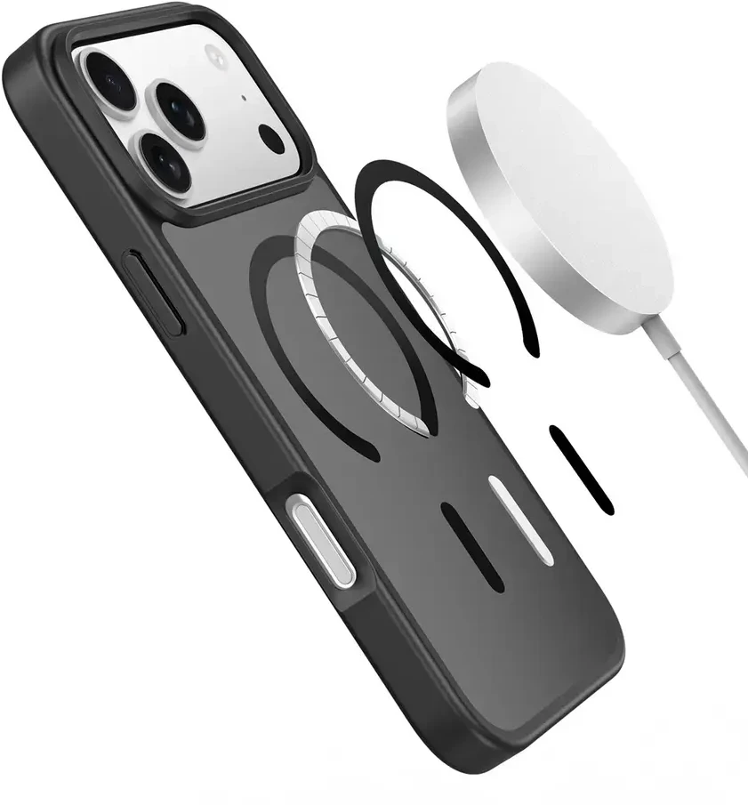 „Dux Ducis Yind iPhone 17 Pro Max“ dėklas, suderinamas su „MagSafe“ – pilkas
