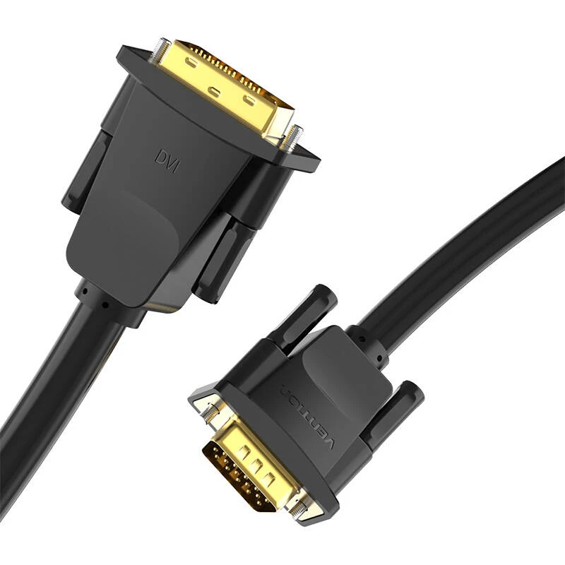 Vention DVI(24+1) - VGA kabelis 1.5m - Juodas