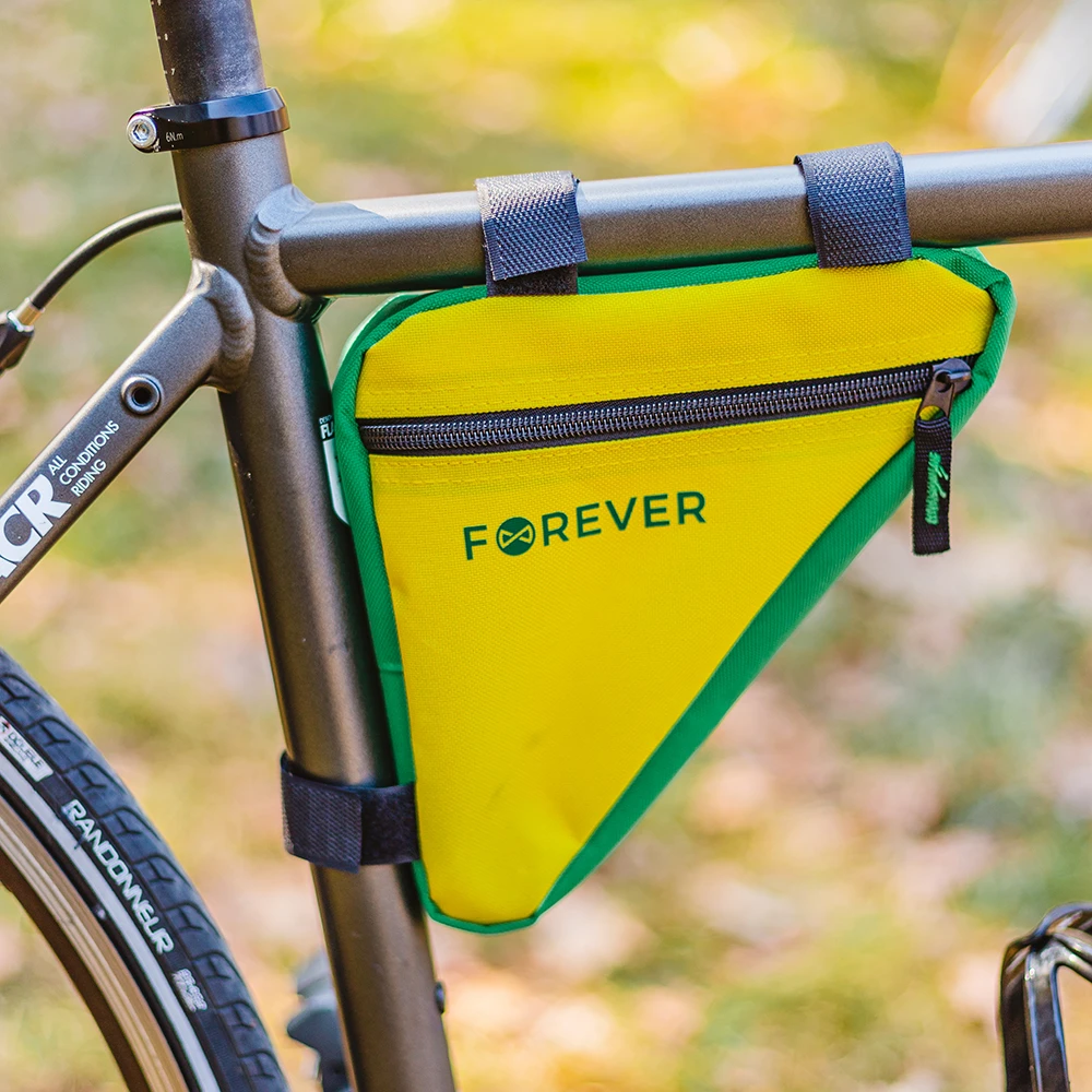TelForceone Dviračio rėmo krepšys FB-100 Forever Outdoor geltonai žalias