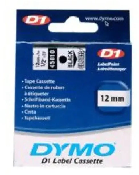 Dymo Rašymo juosta 45010 skaidri juoda (S0720500)