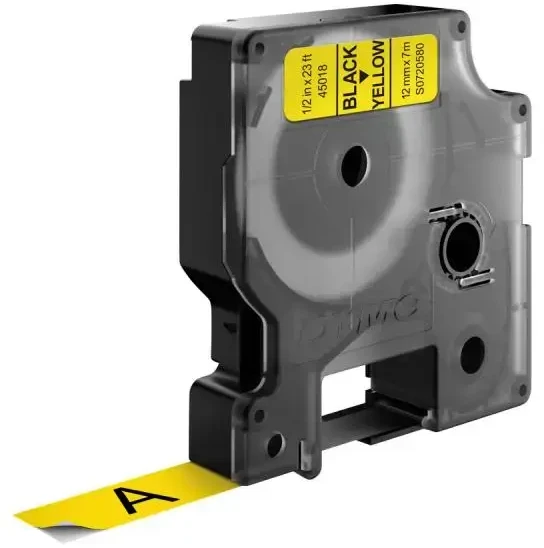 Dymo Rašymo juosta 45018 Geltona Juoda (S0720580)