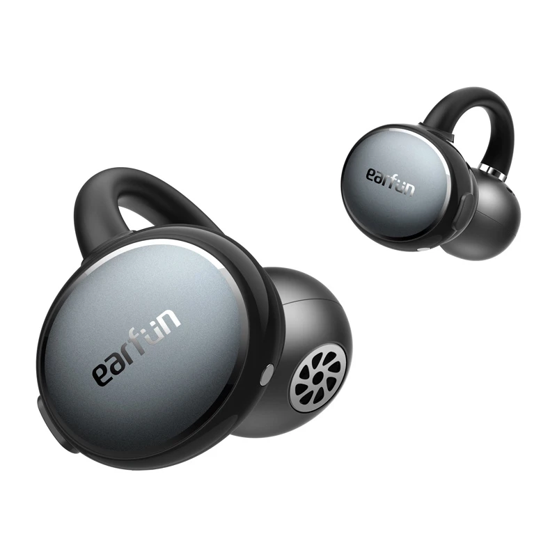 Ausinės EarFun Clip Juoda