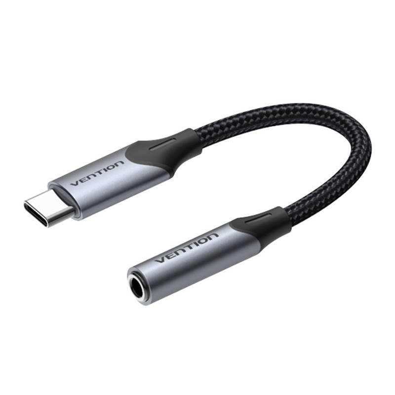 Ausinių lizdo USB-C adapteris iki 3.5 mm Vention BGJHA 0.1 m