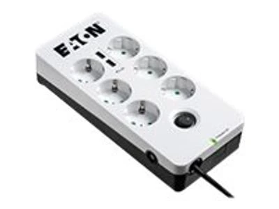 Eaton PB6UD viršįtampių ribotuvas 6 AC išvestis(ys / čių) 220 - 250 V Juoda, Balta 1,5 m