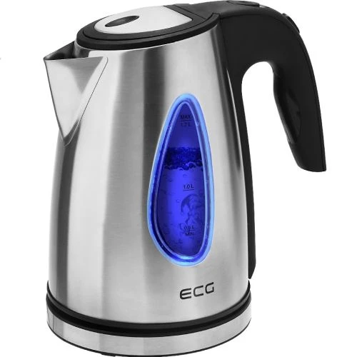ECG RK 1740 Elektrinė virdulys, 1.7 L, 2000 W, Mėlyna light, Nerūdijantis plienas design