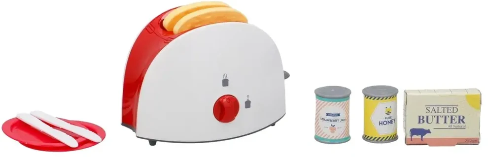 Eddy Toys EDCO Žaislinis skrudintuvas su priedais 10 vnt.