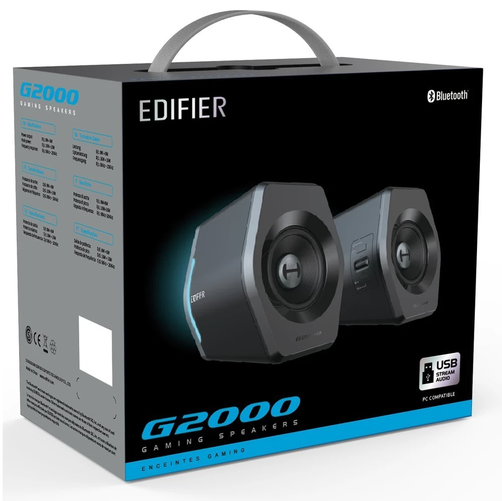 Kompiuterio kolonėlės Edifier G2000 skirtos žaidimams/Bluetooth/32W/ Juodos spalvos