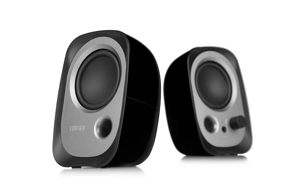 Kompiuterio kolonėlės Edifier R12U 2.0, 4 W, Juodos/Pilkos spalvos