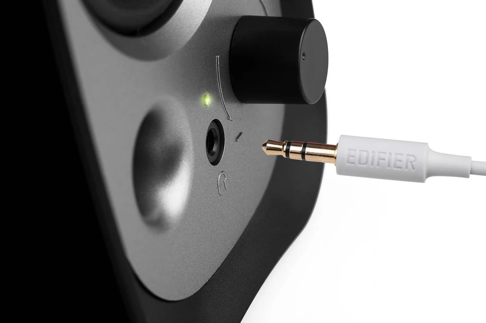 Kompiuterio kolonėlės Edifier R12U 2.0, 4 W, Juodos/Pilkos spalvos