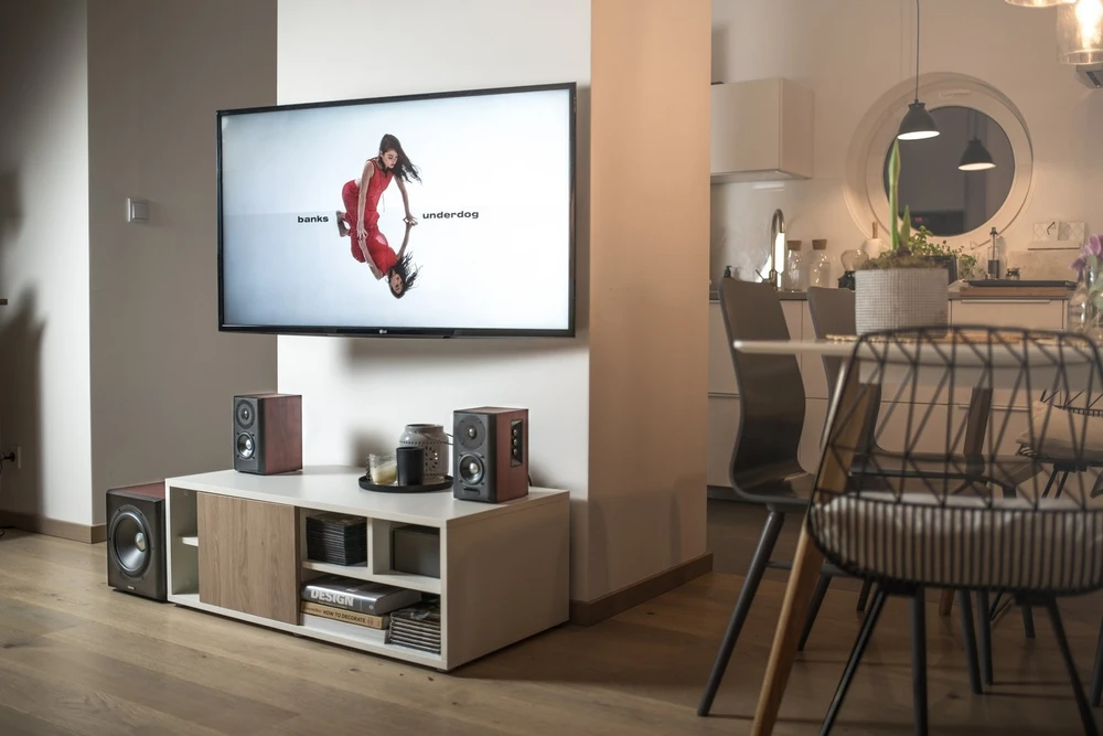 Kompiuterio kolonėlės Edifier S350DB 2.1, Rudos spalvos