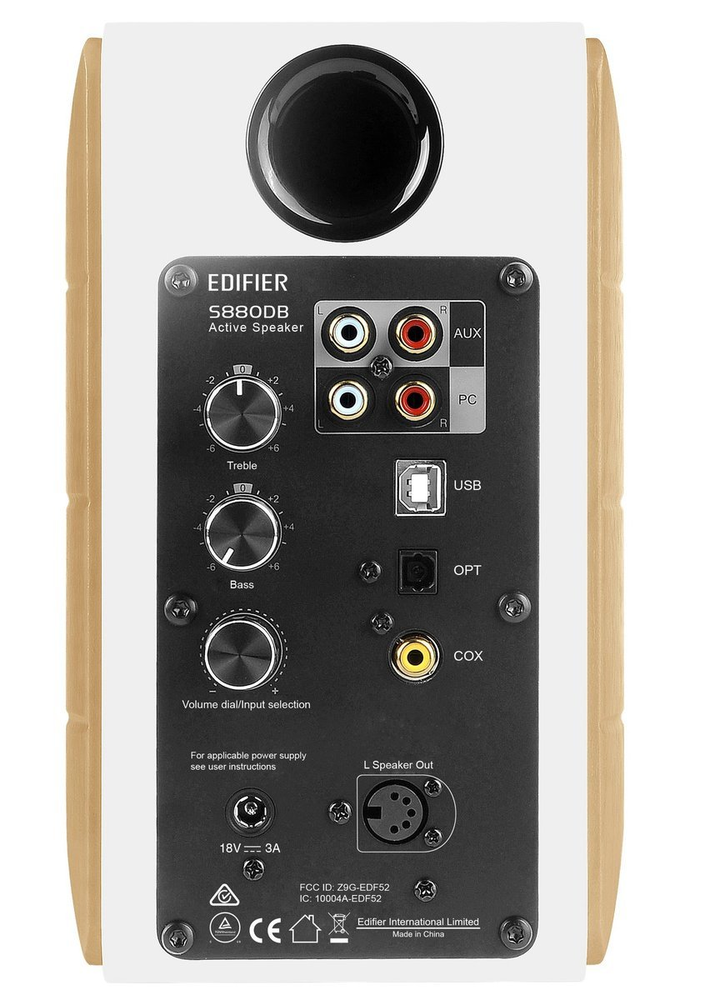 Kompiuterio kolonėlės Edifier S880DB garsiakalbis, 2.0 tipas, 3,5 mm / „Bluetooth“ / optinis / bendraašis / USB, „Bluetooth“ 4.1 versija, baltas, 84 W