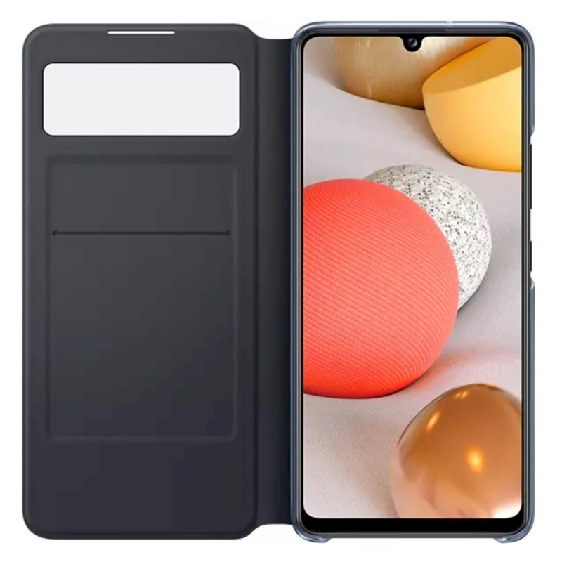 Dėklas EA426PBE Smart S View dangtelis, skirtas Samsung Galaxy A42 (5G) (Juodas)