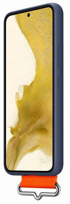 Dėklas GS901TNE silikoninis dangtelis su dirželiu, skirtas Samsung Galaxy S22, Navy (Mėlyna)
