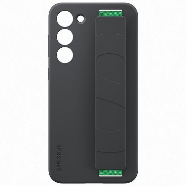 Dėklas GS916TBE Silicone Grip Cover Samsung Galaxy S23 Plus, Juodas