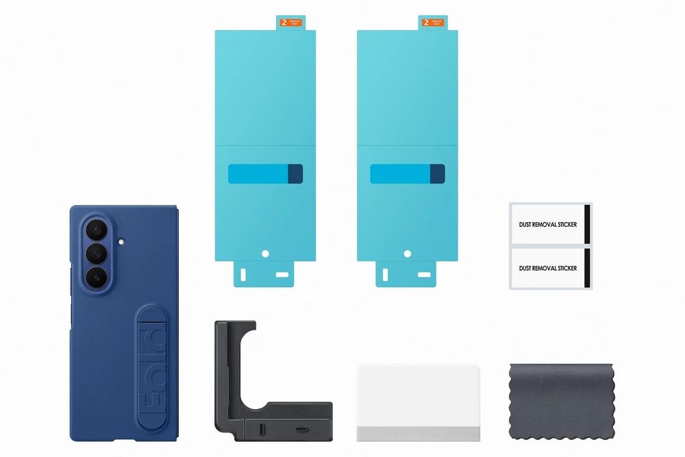 MF966CNEGWW Silikoninis dėklas Samsung Galaxy Fold7, Mėlyna