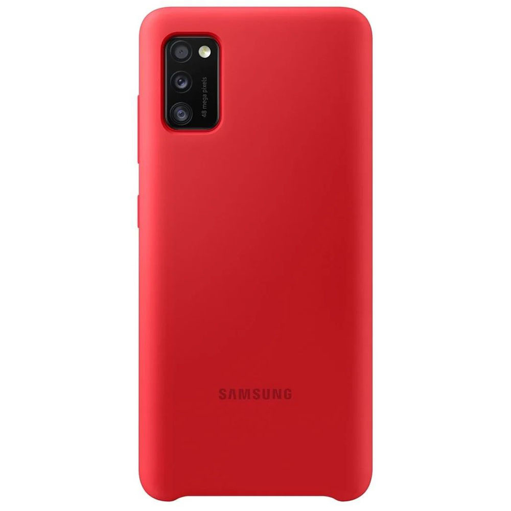 PA415TRE Silikoninis dėklas skirtas Samsung Galaxy A41 (Raudona)