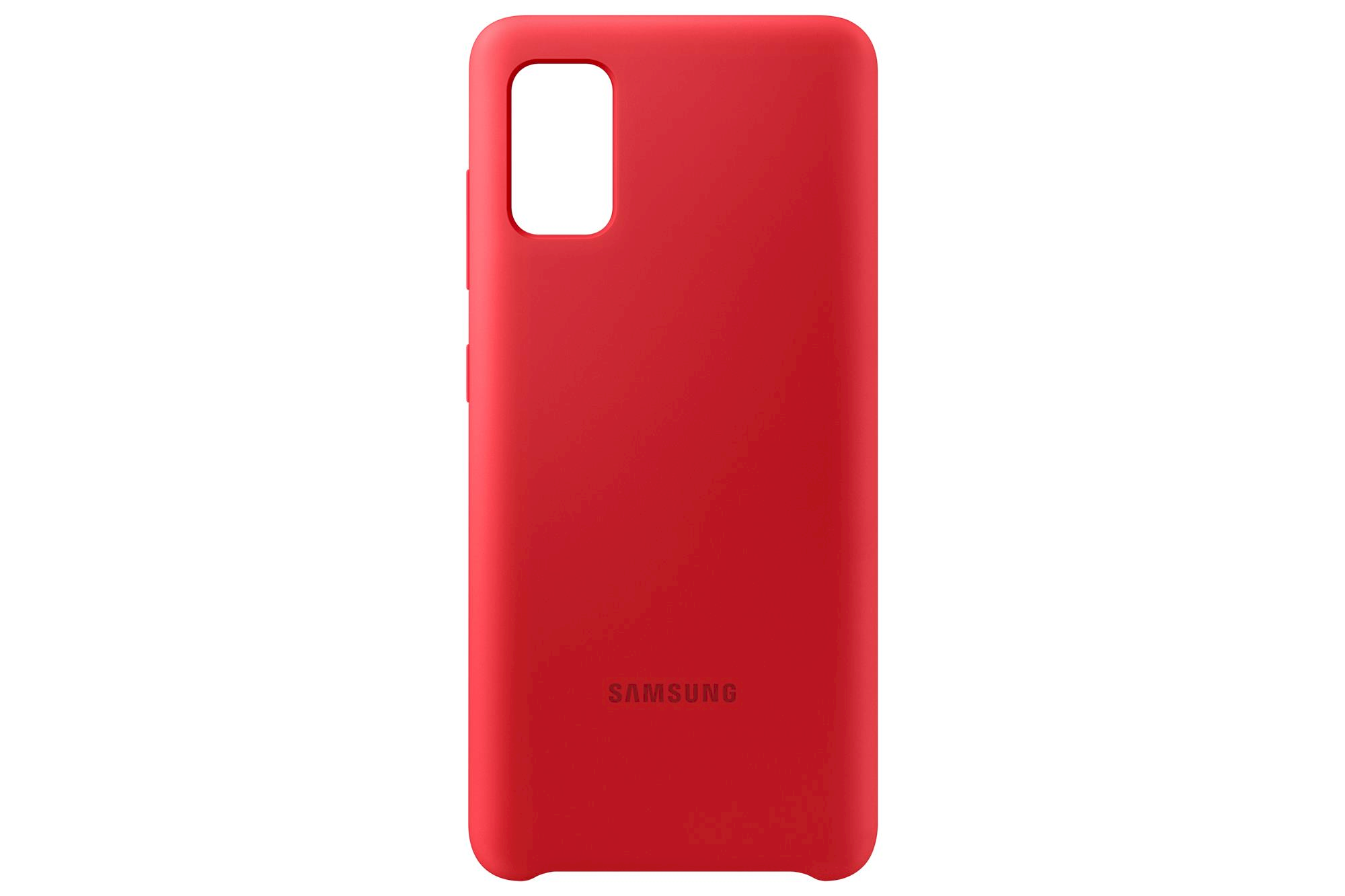 PA415TRE Silikoninis dėklas skirtas Samsung Galaxy A41 (Raudona)