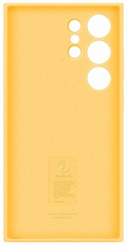Dėklas „Samsung Galaxy S24 Ultra“ silikoninis dangtelis „Geltona“.