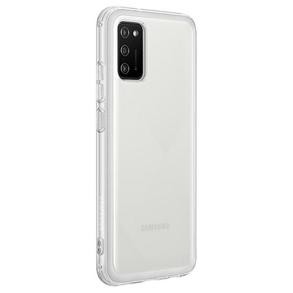 Dėklas QA026TTE minkštas skaidrus dangtelis, skirtas Samsung Galaxy A02S skaidrus (skaidrus)