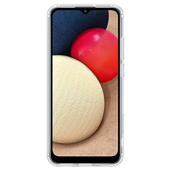 Dėklas QA026TTE minkštas skaidrus dangtelis, skirtas Samsung Galaxy A02S skaidrus (skaidrus)