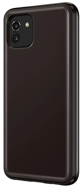 Dėklas Samsung minkštas skaidrus dangtelis, skirtas Samsung Galaxy A03 juodas (EF-QA036TBEGEU)