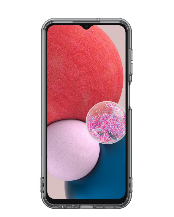 Dėklas QA136TBE Soft Clear Cover for Samsung Galaxy A13 5G, Juodas (Juodas)