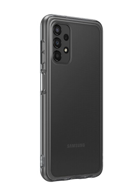 Dėklas QA136TBE Soft Clear Cover for Samsung Galaxy A13 5G, Juodas (Juodas)