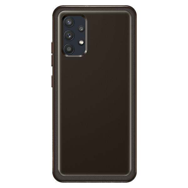 Dėklas QA325TBE minkštas skaidrus dangtelis, skirtas Samsung Galaxy A32 Juodas (Juodas)
