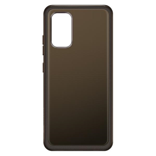Dėklas QA325TBE minkštas skaidrus dangtelis, skirtas Samsung Galaxy A32 Juodas (Juodas)