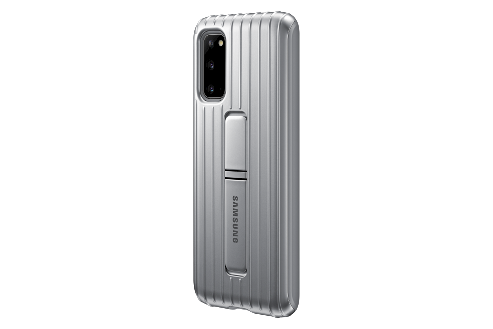 Dėklas Samsung Galaxy S20 Apsauginė Nugarėlė Sidabrinė