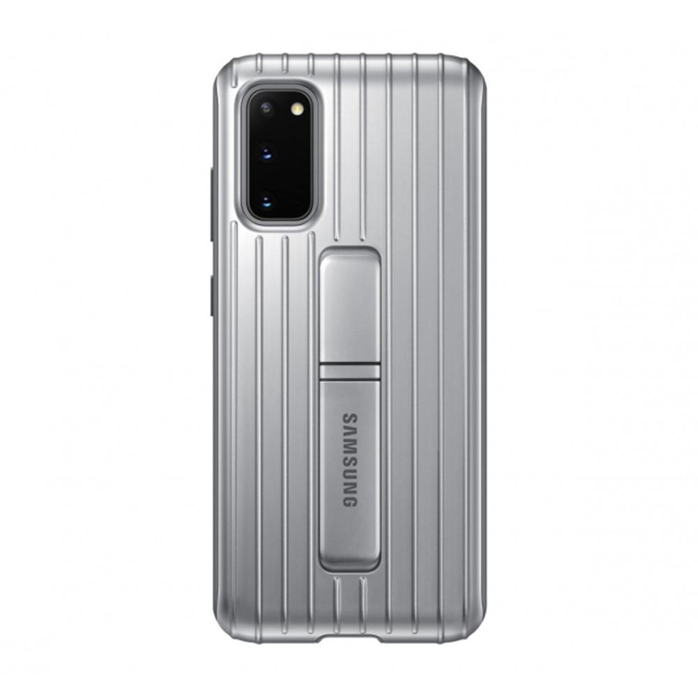 Dėklas Samsung Galaxy S20 Apsauginė Nugarėlė Sidabrinė