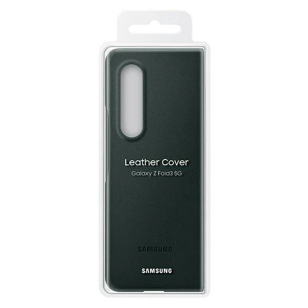 Dėklas VF926LGE odinis dangtelis, skirtas Samsung Galaxy Fold 3 (žalias)