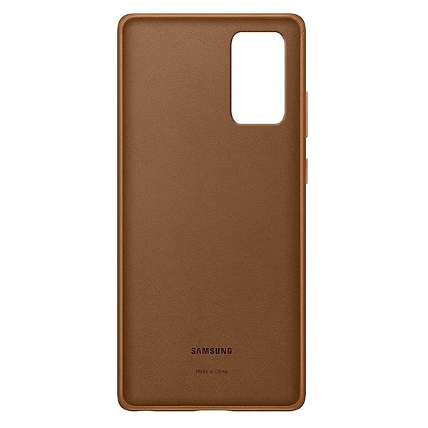 Dėklas Odinis dangtelis, skirtas Samsung Galaxy Note 20/ Note 20 5G (rudas)