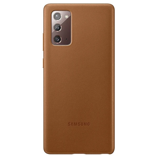 Dėklas Odinis dangtelis, skirtas Samsung Galaxy Note 20/ Note 20 5G (rudas)