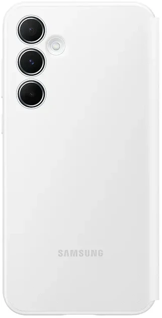 ZA556CWEGWW Smart View piniginės dėklas, skirtas Samsung Galaxy A55 Baltas (Baltas)