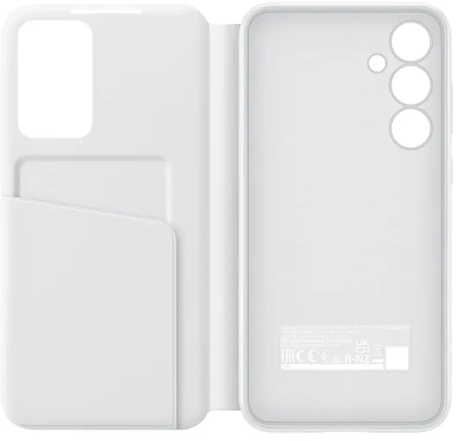 ZA556CWEGWW Smart View piniginės dėklas, skirtas Samsung Galaxy A55 Baltas (Baltas)