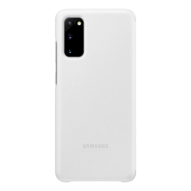 Dėklas ZG980CWE Aiškaus vaizdo dangtelis, skirtas Samsung Galaxy S20 (Baltas)