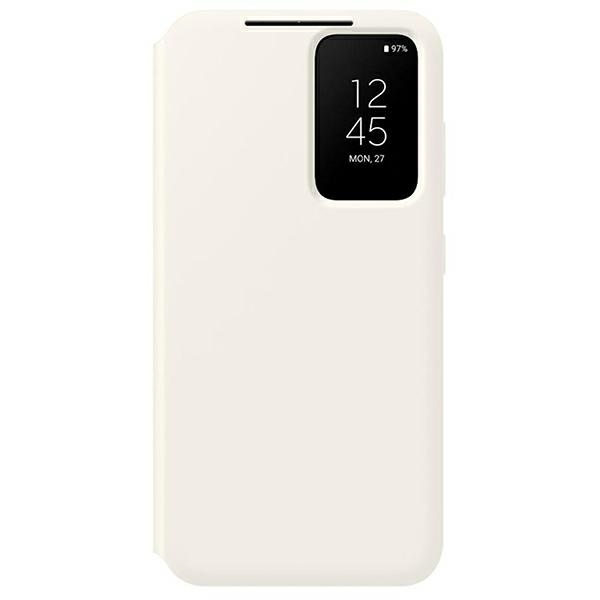 Dėklas Samsung Galaxy S23+ Smart View Wallet Case Kremas
